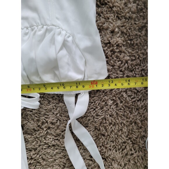 White Bustier Sundress S/M Coguette Cottage Core - Picture 7 of 9